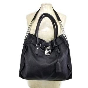 Black Michel Kors Hamilton Purse Shoulder Bag